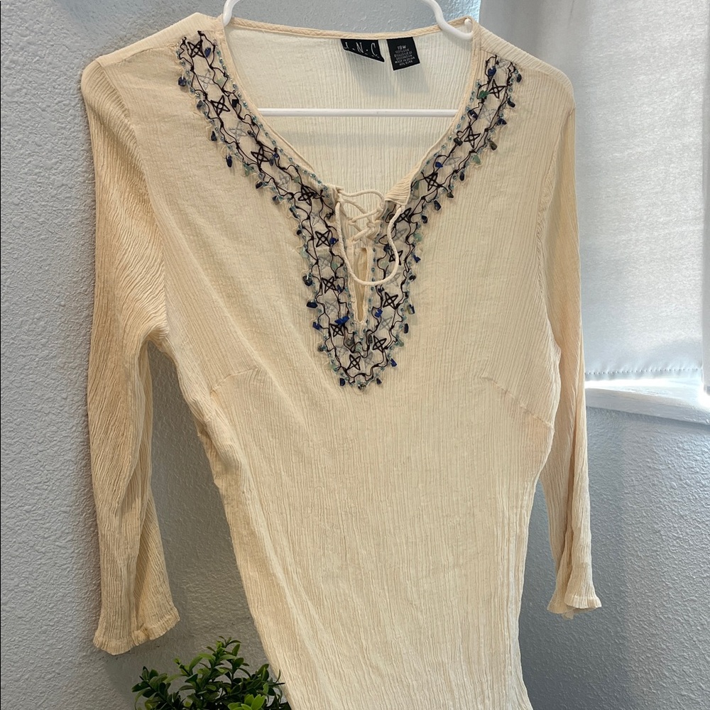 Vintage INC 100% Silk Top